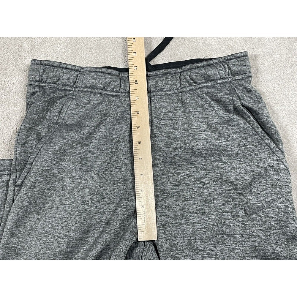 Nike Sweatpants Men's S Gray Heather Dri Fit 100% Polyester Workout Straight Leg - Picture 6 of 8